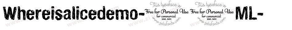 Whereisalicedemo-11ML字体转换