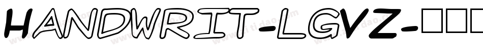 Handwrit-lgVZ字体转换