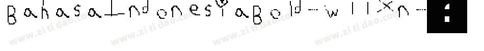 BahasaIndonesiaBold-w11xn字体转换