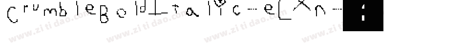 CrumbleBoldItalic-eLXn字体转换