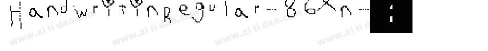 HandwritinRegular-86Xn字体转换