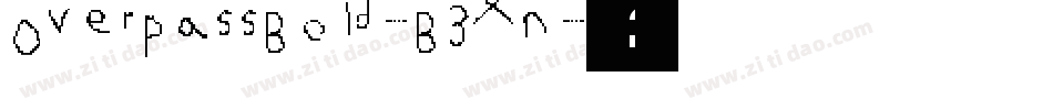 OverpassBold-B3Xn字体转换