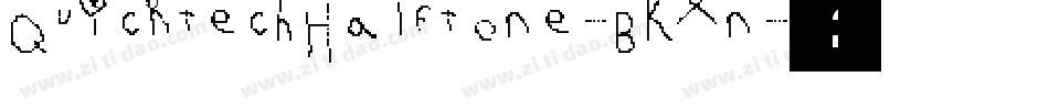 QuicktechHalftone-BKXn字体转换