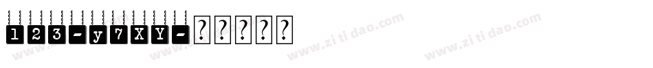 123-y7XY字体转换