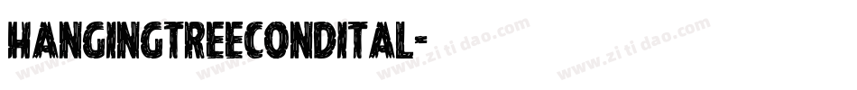 hangingtreecondital字体转换