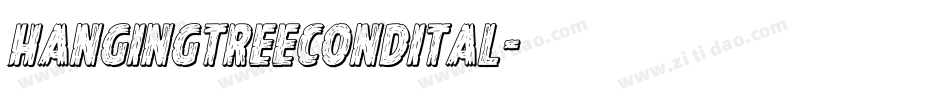 hangingtreecondital字体转换