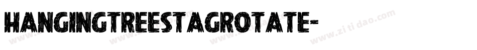 hangingtreestagrotate字体转换