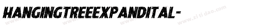 hangingtreeexpandital字体转换