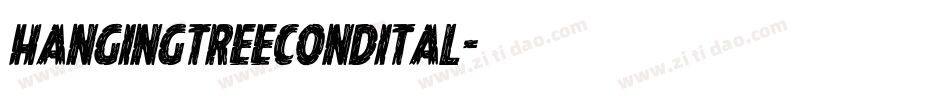 hangingtreecondital字体转换