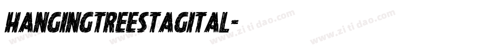 hangingtreestagital字体转换