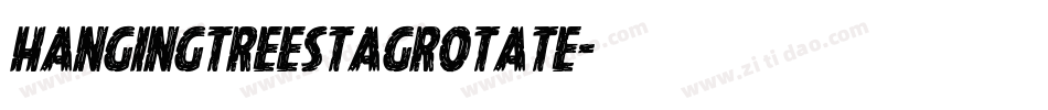 hangingtreestagrotate字体转换