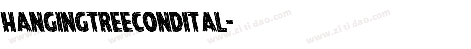 hangingtreecondital字体转换
