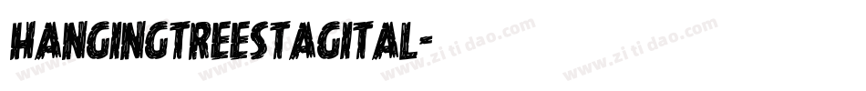 hangingtreestagital字体转换