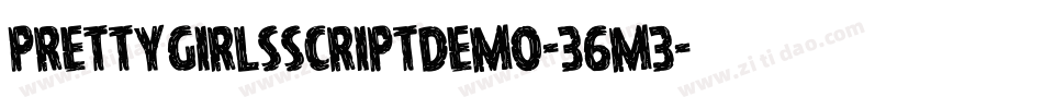 PrettyGirlsScriptDemo-36m3字体转换 PrettyGirlsScriptDemo-36m3字体转换