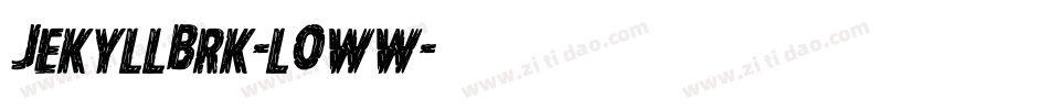JekyllBrk-lOww字体转换