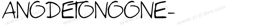 ANODETONOONE字体转换