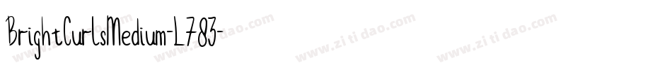 BrightCurlsMedium-L783字体转换