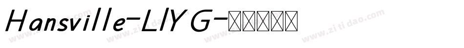 Hansville-LlYG字体转换