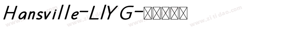 Hansville-LlYG字体转换