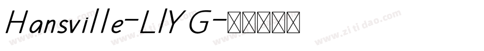 Hansville-LlYG字体转换