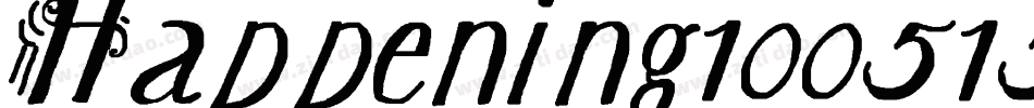 Happening100515223705854-YW5o字体转换