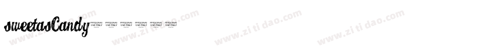 SWEETASCANDY字体转换