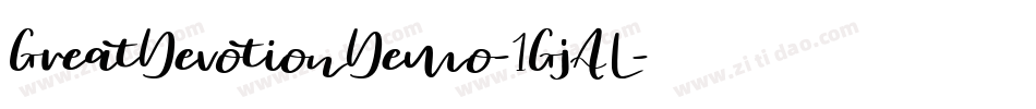GreatDevotionDemo-1GjAL字体转换
