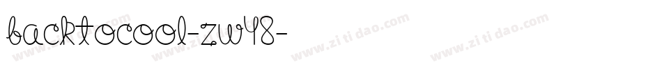 Backtocool-Zw48字体转换