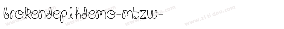 BrokenDepthDemo-M5Zw字体转换