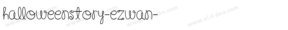HalloweenStory-eZwAn字体转换