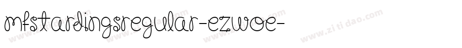 MfStarDingsRegular-eZwOe字体转换 MfStarDingsRegular-eZwOe字体转换
