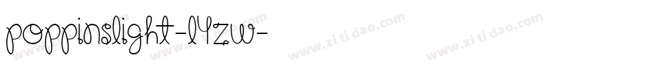 PoppinsLight-l4Zw字体转换