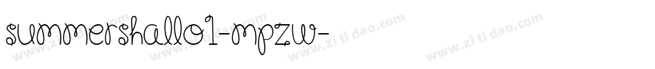 SummersHallo1-MpZw字体转换