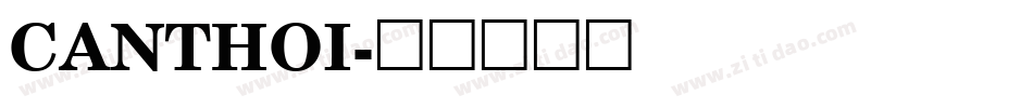 CANTHOI字体转换