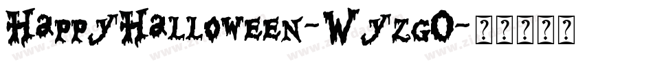 HappyHalloween-WyzgO字体转换