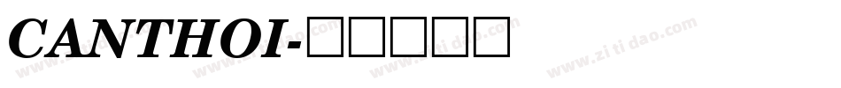 CANTHOI字体转换