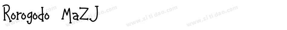 Rorogodo-8MaZJ字体转换