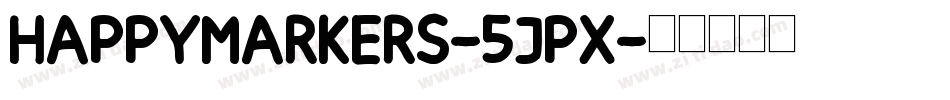 HappyMarkers-5Jpx字体转换