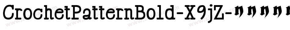 CrochetPatternBold-X9jZ字体转换