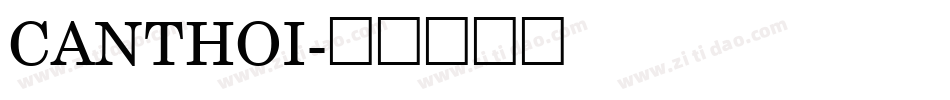 CANTHOI字体转换