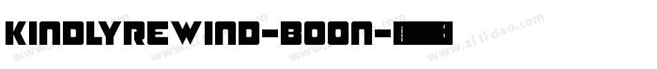 KindlyRewind-BOon字体转换