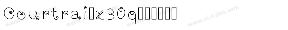 Courtrai-x30q字体转换