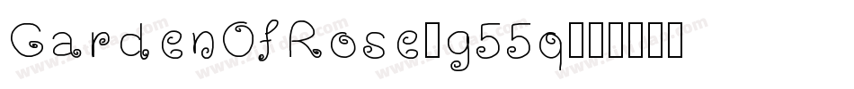 GardenOfRose-g55q字体转换
