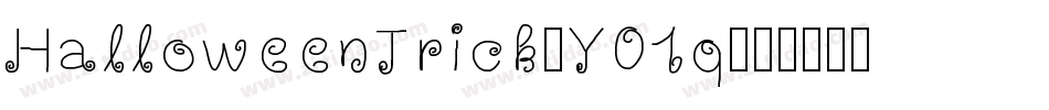 HalloweenTrick-Y01q字体转换