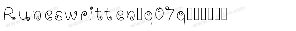 Runeswritten-q07q字体转换