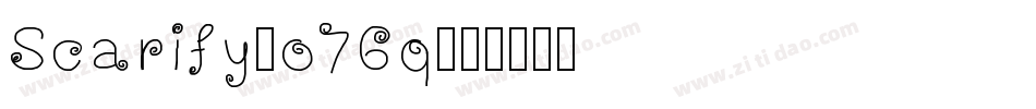 Scarify-o76q字体转换