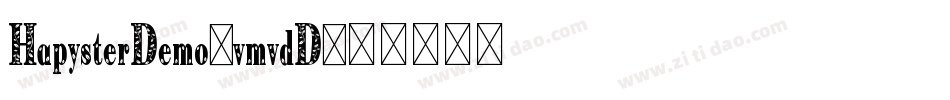 HapysterDemo-vmvdD字体转换
