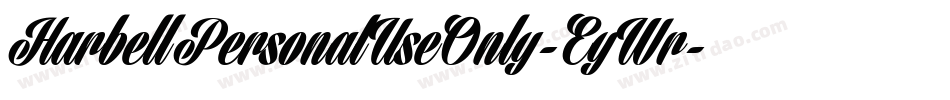 HarbellPersonalUseOnly-EyWr字体转换
