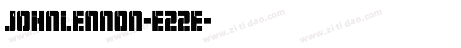 Johnlennon-e22e字体转换