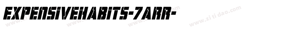 Expensivehabits-7ArR字体转换
